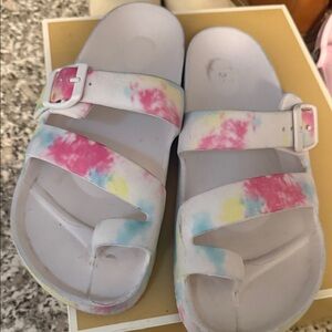 Colorful Tie-Dye Kids Sandals